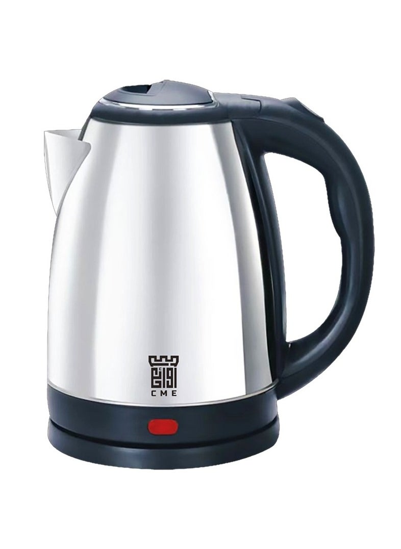 C M E Electric Kettle 2.0 L 1500.0W Silver/Black  - Image 2