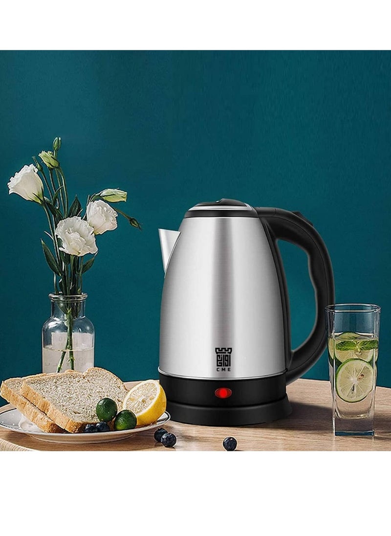 C M E Electric Kettle 2.0 L 1500.0W Silver/Black  - Image 4