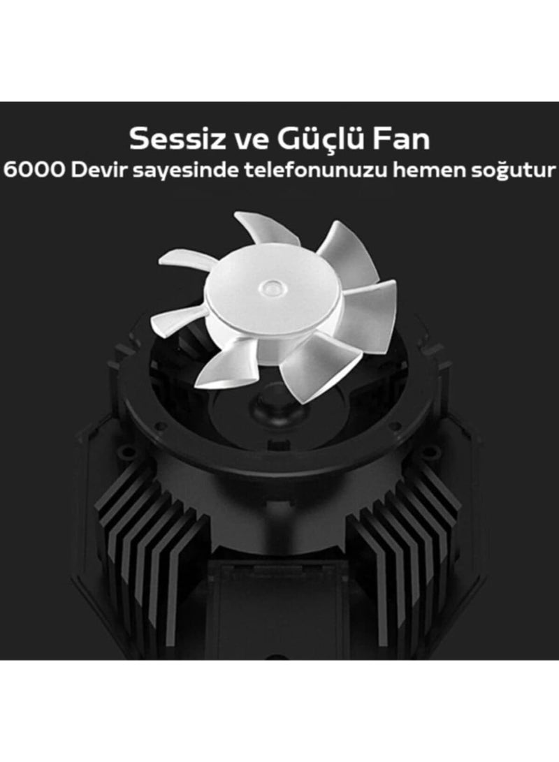 Memo Fast Cooling Mobile Phone Cooler DL06 , Phone Cooler for Gaming With Cable Type-C , Magnetic and Clip Semiconductor Ice Affect Refrigerator Radiator, RGB Light, Ultra Quiet , Compatible with iPhone & Android Gaming Phones - Image 5