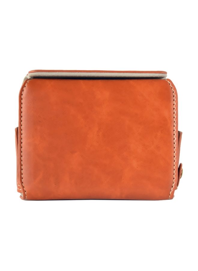 NIBEMINENT Protective Camera Cover With Shoulder Strap For Canon PowerShot G7X Mark II/G7X II Brown  - Image 3