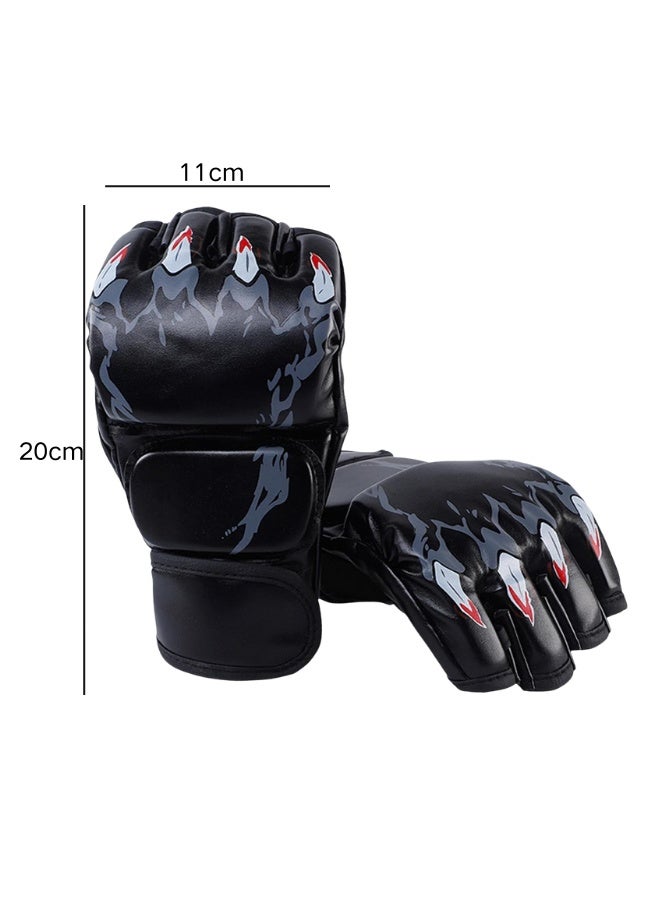 DOUGEI Boxing training gloves，Punching Bag Gloves, Half Mitts for Kickboxing and Arts - Image 2