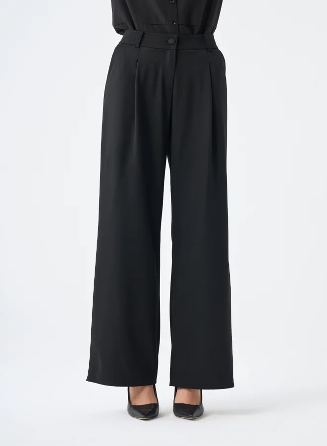 ميزال MIZALLE SINGLE PLEATED POLYVISCOSE TROUSERS