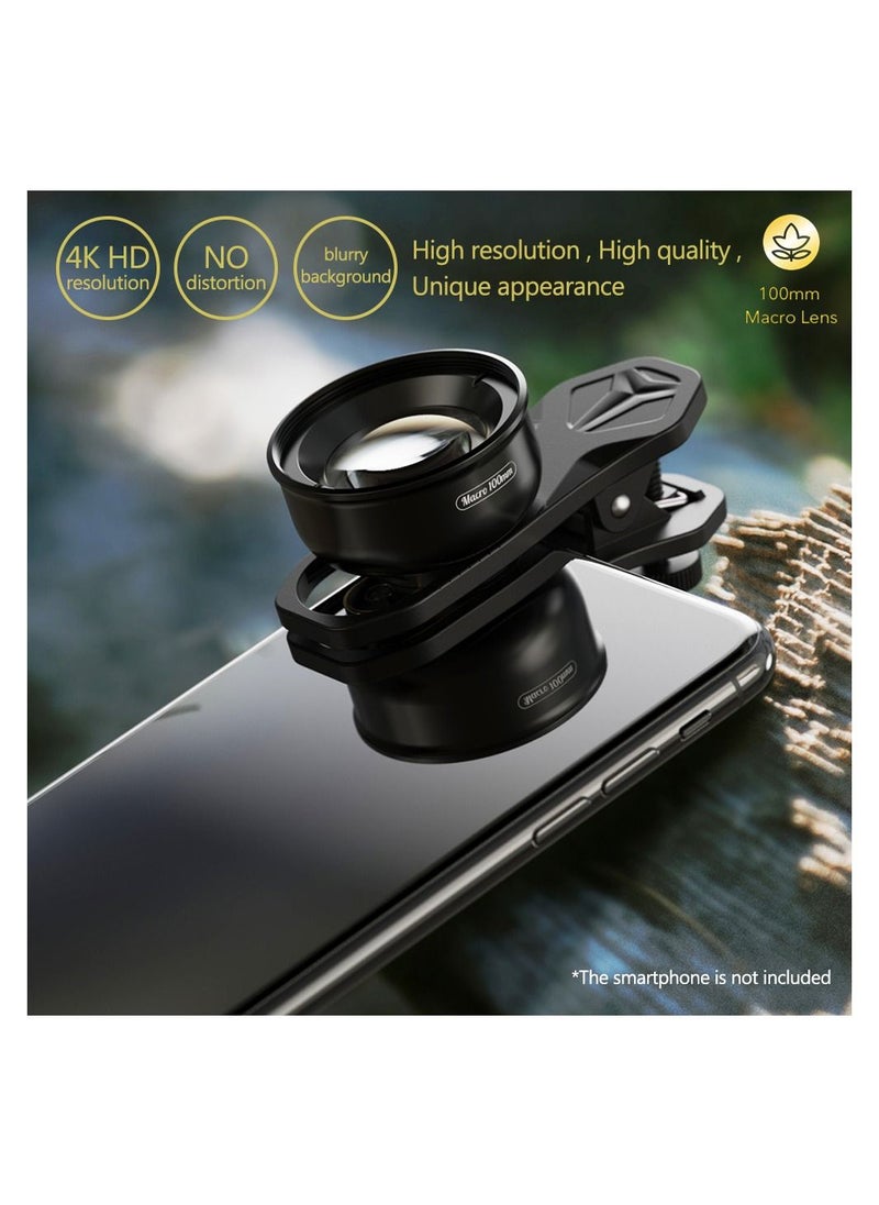 آبيكسل - APEXEL APL-HB100mm عدسة ماكرو للهواتف الذكية العالمية 4K HD عدسة كاميرا الهاتف بدون خلفية ضبابية متوافقة مع iPhone 11/XS/XS Max/XR/X/8 - Image 1