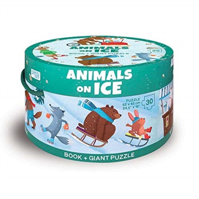 SASSI ROUND BOXES ANIMALS ON ICE