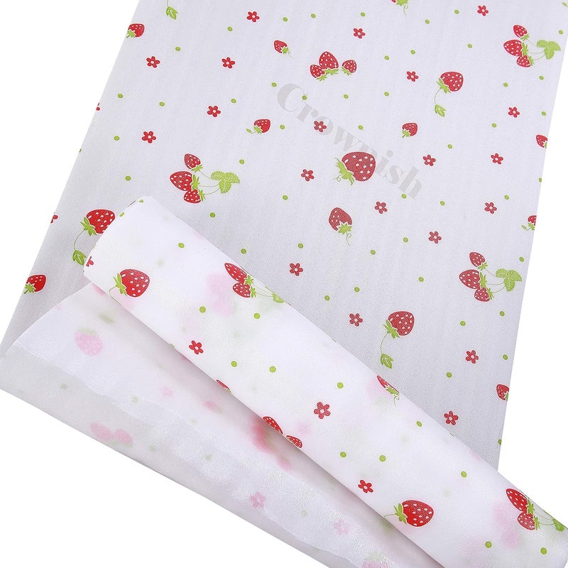 Crownish Set of 3 Rolls Printing Antibacterial Cabinet pad Household Wardrobe mat Moisture pad Drawer pad Waterproof NonSlip Paper pad Plastic Anti Slip Kitchen Cupboard Drawer Mat Size30x300cm - Image 4