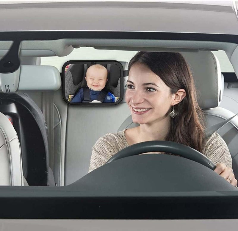 ELECDON Car Backseat Safety Mirror, Baby Car Seat Mirror, Crystal Clear View, Shatterproof Rear View Mirror for Peace of Mind - Image 4