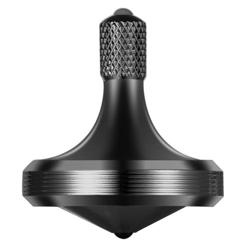 CHEETOP Precision Metal Spinning Top Well Made Stainless Steel Spin Long Lasting Exceed 8 Mins Desktop Gyro EDC Toy Perfect Balance Easy to Use Kill Time Efficiently Pro MaxBlack - Image 3
