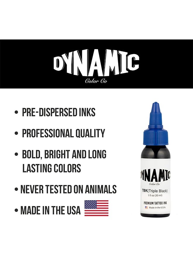 Dynamic Color Co Triple Black Premium Tattoo Ink Bottle 1oz - Image 3