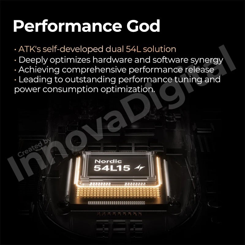 ATK Dragonfly A9 Ultimate Plus / A9 Air Plus Wireless Gaming Mouse PAW3955 Master Lightweight Ergonomic FPS Esports, PC - Image 4