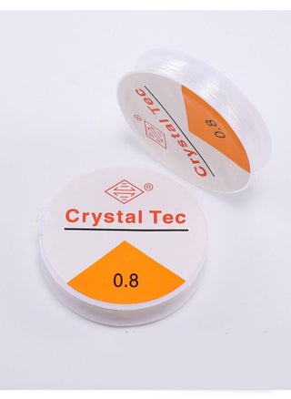 Two pieces of rubber beads rope for bracelets, transparent, small elastic, size 8, used in making bracelets, necklaces, and other beading projects - pzsku/ZDB0E3136AEBD6FFD306FZ/45/_/1679389302/574a9912-1014-4930-b04c-5c90283f35c3