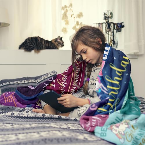 Solzien 6 Year Old Girl Birthday Gift Ideas Blanket 50"x40", Gifts for 6 Year Old Girl/Daughter/Granddaughter/Niece, 6th Birthday Decorations - Image 5