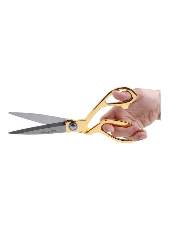 NIBEMINENT Professional Tailor Scissor Silver/Gold - Image 3