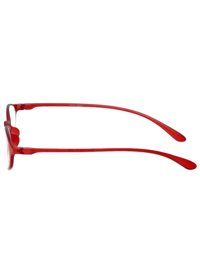Calabria - 719 Flexie Oval Reading Glasses +0.50 Red Men/Women Bendable One Power Readers Tr90 Flexible - Image 1