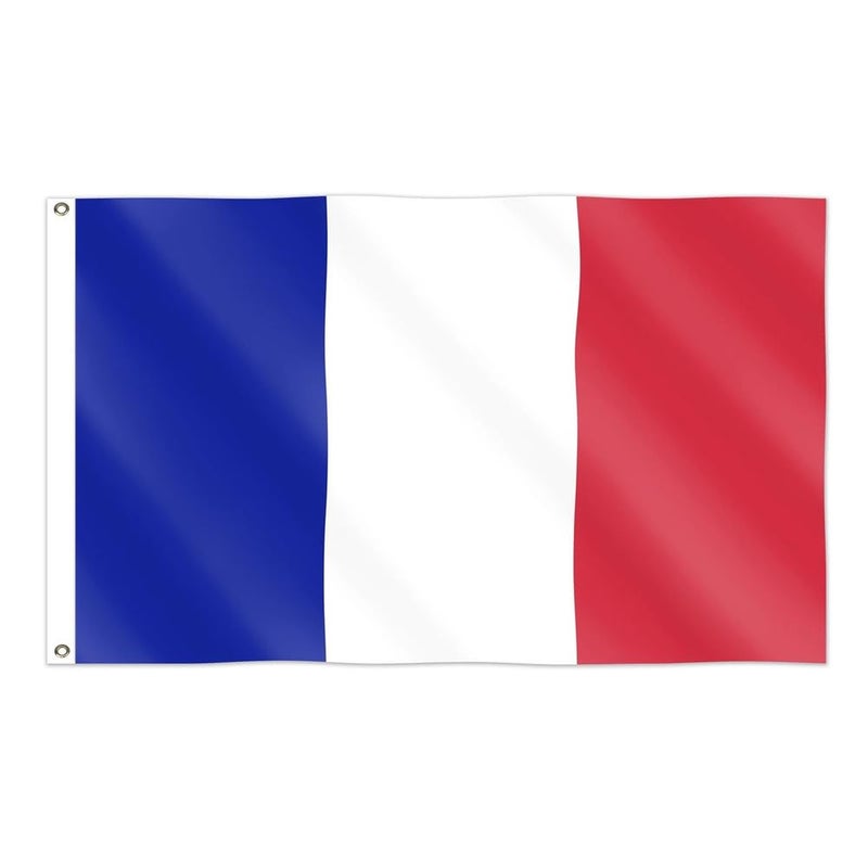 Boolavard World Cup 2026 Flag - Official National Flag 5ft X 3ft Large Double Sided With Brass Eyelets USA Canada Mexico (France) - Image 1