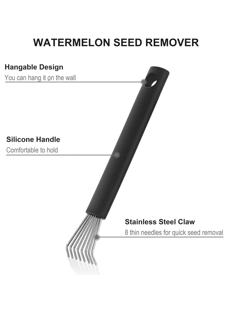 Oasisgalore Watermelon Seed Remover Tool，Stainless Steel Fruit Seed Removal Tool Kitchen Corer Tool  - Image 3