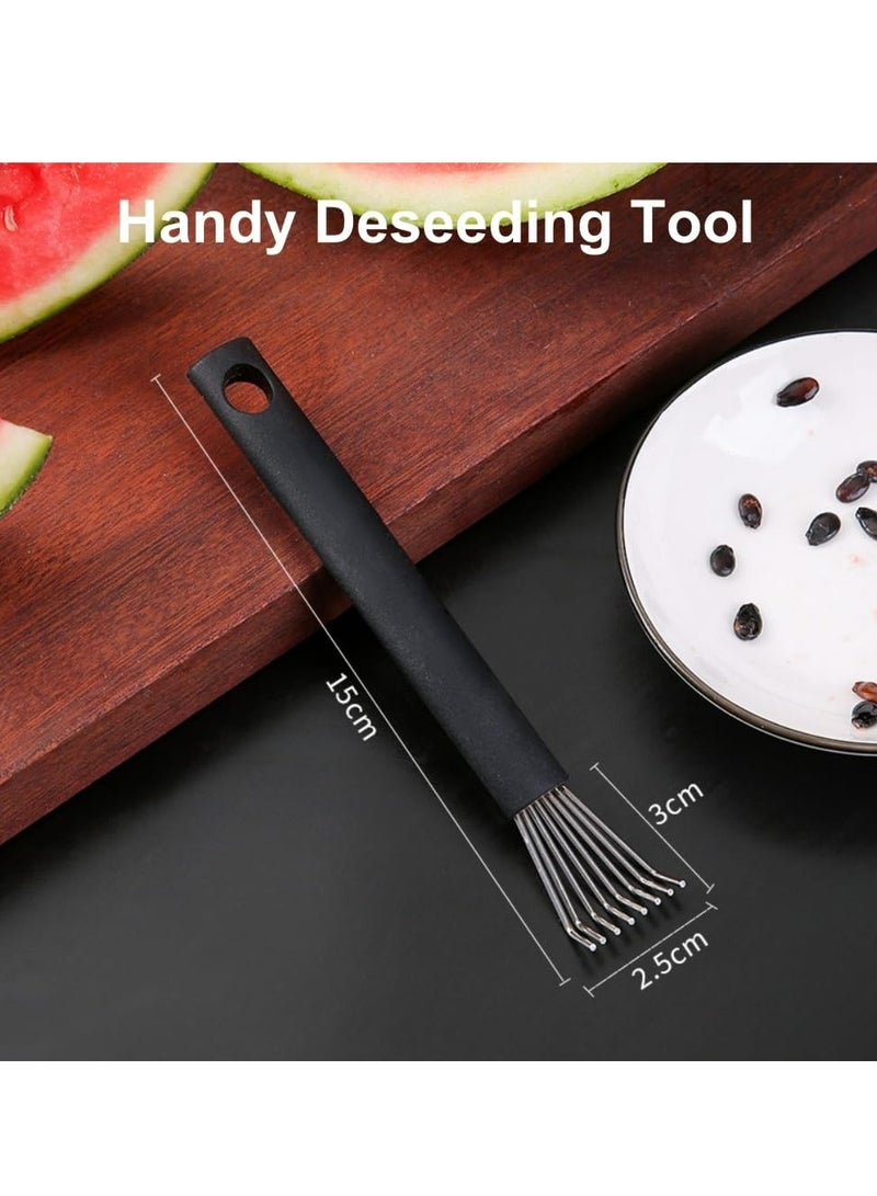Oasisgalore Watermelon Seed Remover Tool，Stainless Steel Fruit Seed Removal Tool Kitchen Corer Tool  - Image 2
