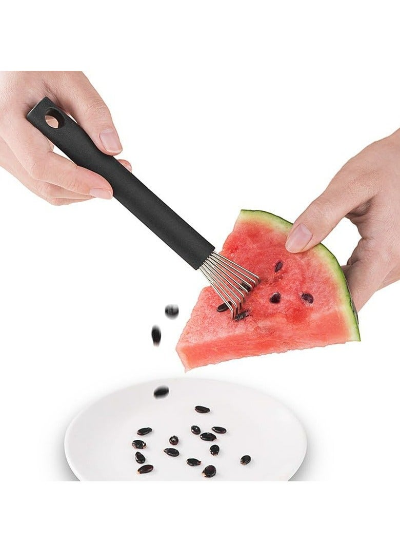 Oasisgalore Watermelon Seed Remover Tool，Stainless Steel Fruit Seed Removal Tool Kitchen Corer Tool  - Image 1