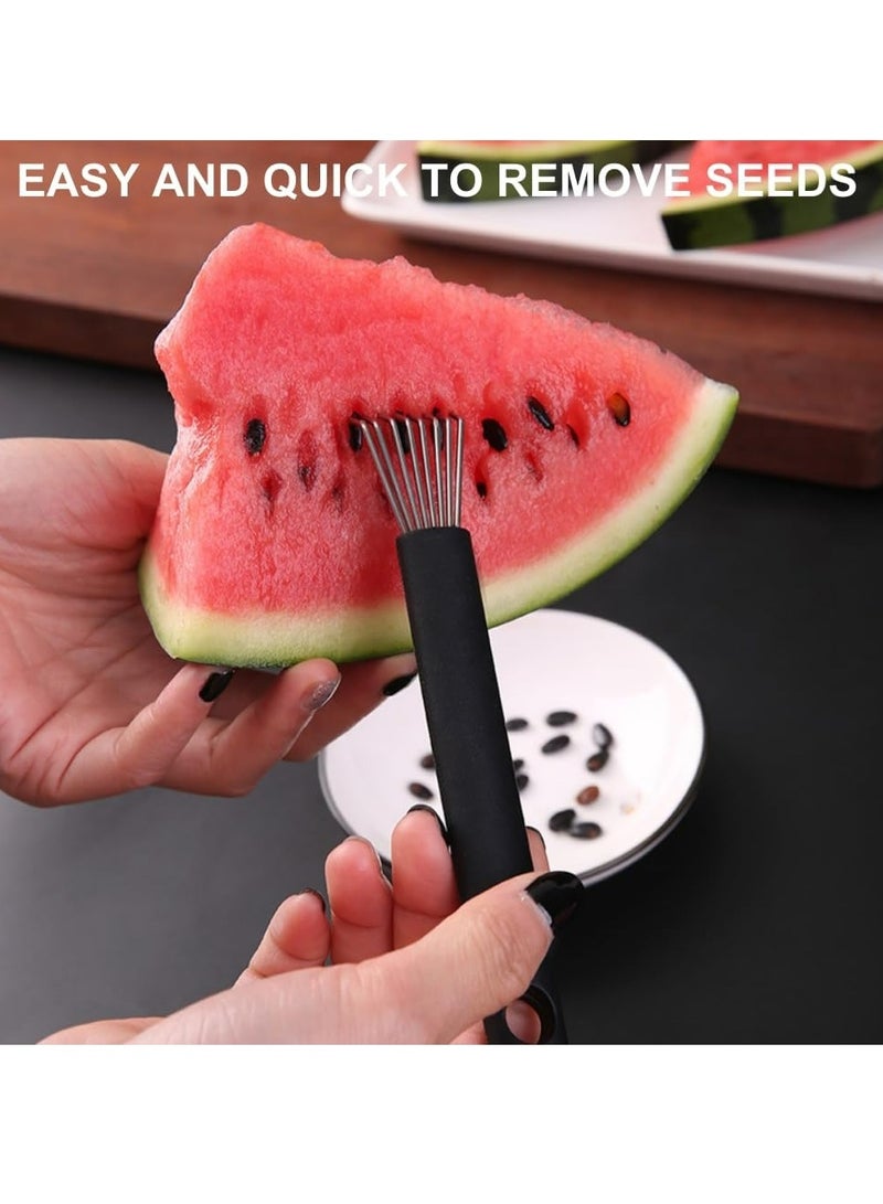 Oasisgalore Watermelon Seed Remover Tool，Stainless Steel Fruit Seed Removal Tool Kitchen Corer Tool  - Image 4