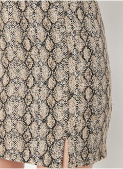 ترينديول تنورة ميني مزينة بطبعات  - Image 3