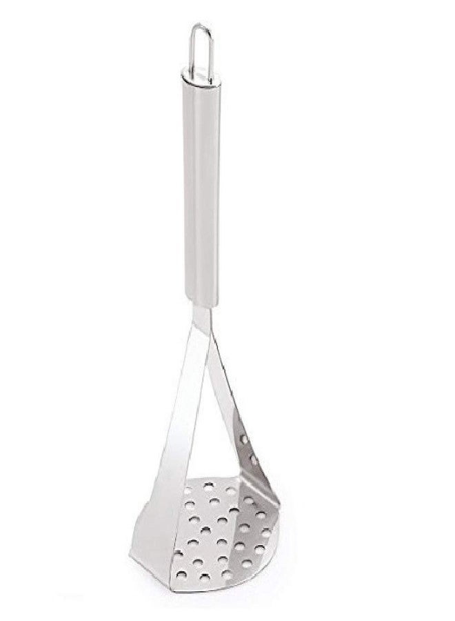 First Front Stainless Steel Kitchen Combo Set of Potato Vegetables Pav Bhaji Masher, Egg Beater Whisk & Aluinium Mini 0 Size Khal Batta - Image 4