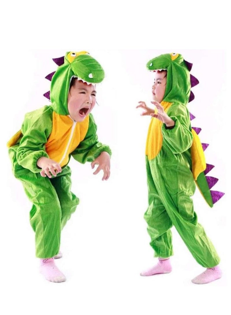 برين جيجلز قهقهات الدماغ زي بذلة حفلة كرنفال الهالوين بتصميم حيوان ديناصور للأطفال الأولاد والبنات - مقاس صغير - Image 4