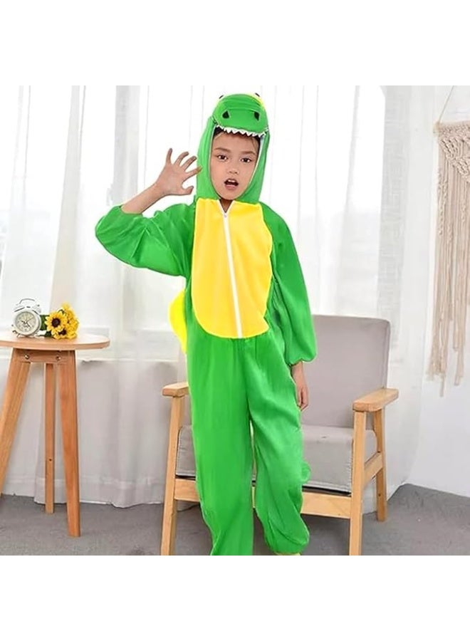 Brain Giggles Dinosaur Design Animal Plush Costume Halloween Carnival Party Jumpsuit for Kids Boys & Girls - Small - Image 2