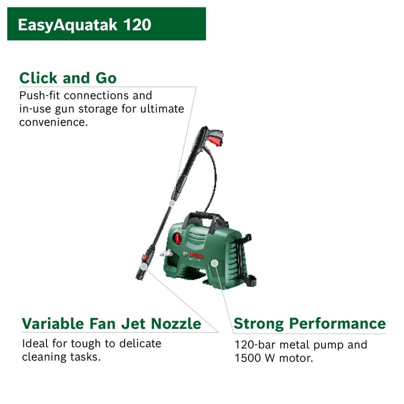 بوش Bosch high pressure washer EasyAquatak 120 - Image 3