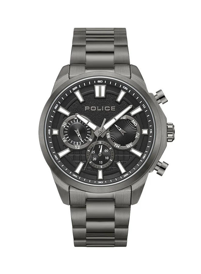 بوليس Men Chronograph Round Shape Stainless steel Wrist Watch PEWJK0021003 - 44 Mm