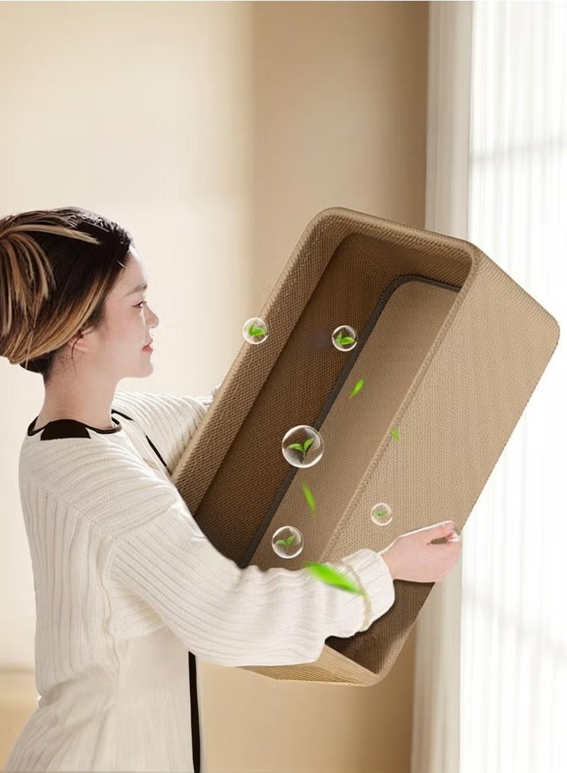 صندوق تخزين قابل للطي، منظم تخزين من القماش بمقابض، مكعبات تخزين قابلة للغسل، صناديق تخزين قابلة للطي، سلال تخزين كبيرة السعة، صندوق تخزين ملابس خزانة ملابس، صندوق تخزين متين وقوي، منظم موفر للمساحة للملابس والبطانيات والألعاب والكتب (42 × 28 × 25 سم) - Image 5