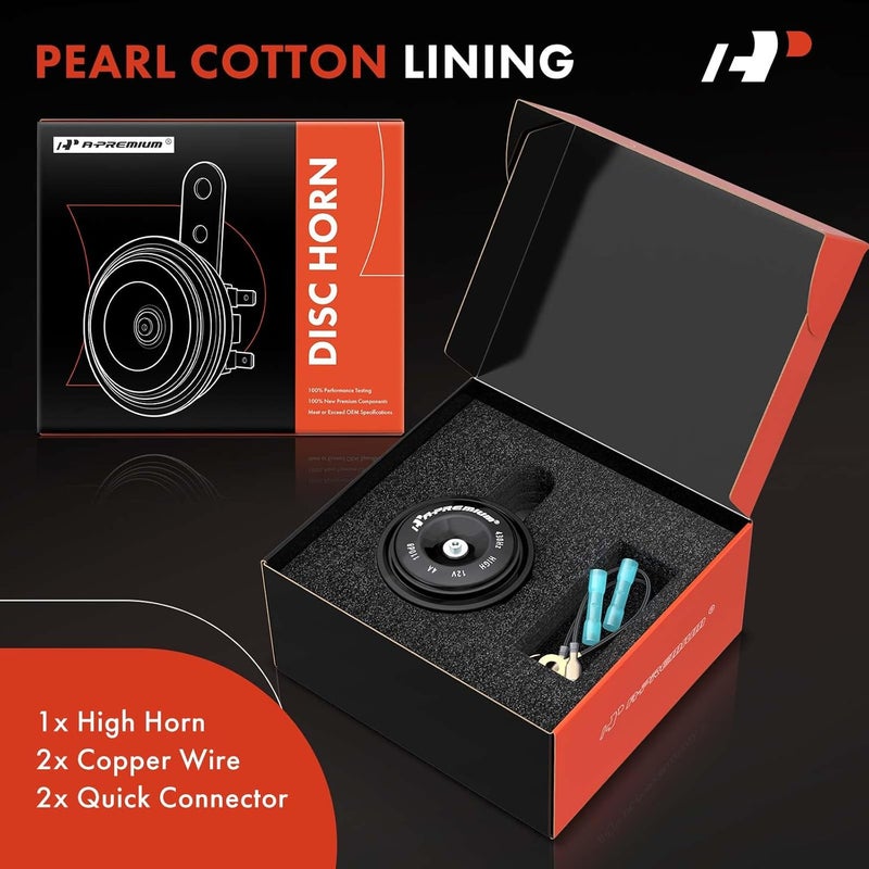 A-Premium Disc Horn High Universal Electric Horn - 12V 110 dB - Image 2