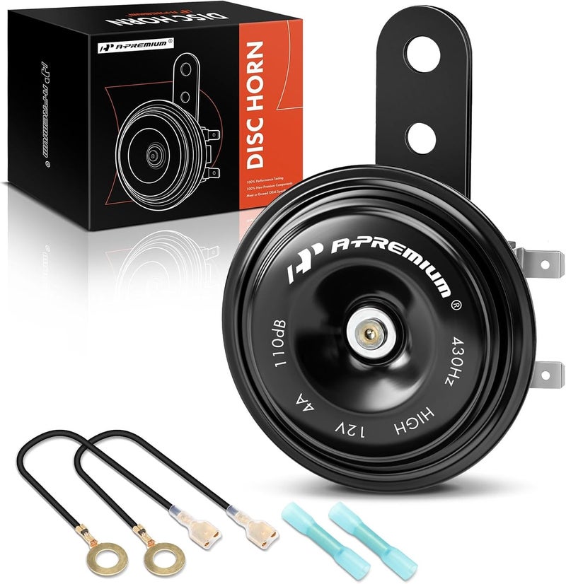 A-Premium Disc Horn High Universal Electric Horn - 12V 110 dB - Image 1