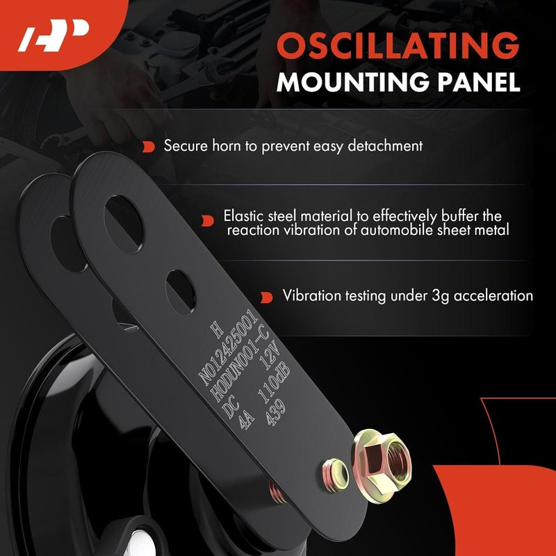 A-Premium Disc Horn High Universal Electric Horn - 12V 110 dB - Image 5