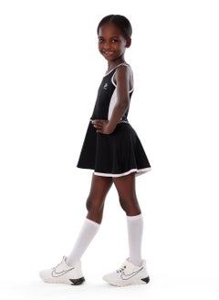 ANJA Girls' Black and White Sport Dress with Skirt – Breathable  - Image 2