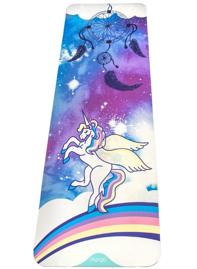 Myga RY1119 - Childrens Yoga Mat, Sweet Dreams Printed Kids Yoga Mat - Childs Exercise Mat for Pilates, Extra Grip Non Slip Multi Purpose Fitness Mat - Image 4