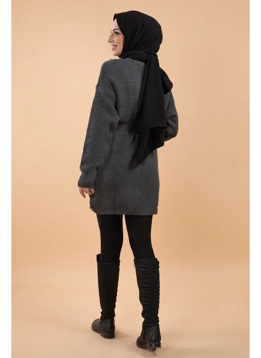 Tofisa 23789-ANTHRACITE Knitwear Cardigan