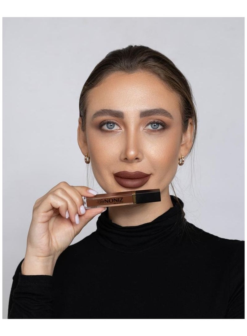 NONIZ BEAUTY NONIZ Liquid Lipstick Matte Finish-Waterproof Highly Pigmented 10 Lip Shades-Velvety Liquid Lip Sticks(Dark Chocolate 36)  - Image 5