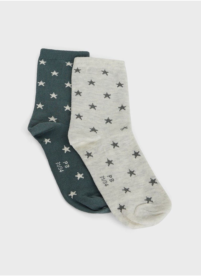 Petit Bateau Kids 2 Pack Assorted Socks  - Image 4