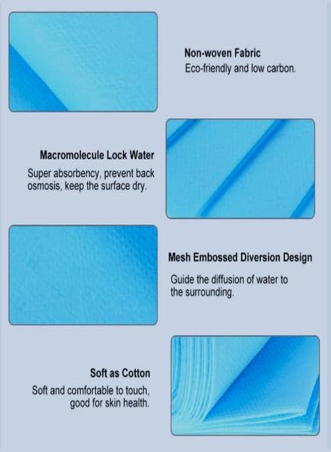 KUDIZE Disposable Non-Woven Bed Sheet for Hospital, Hotel, Spa and Beauty Parlor (Blue, 31 x 80 Inch) - Pack of 100 - Image 2