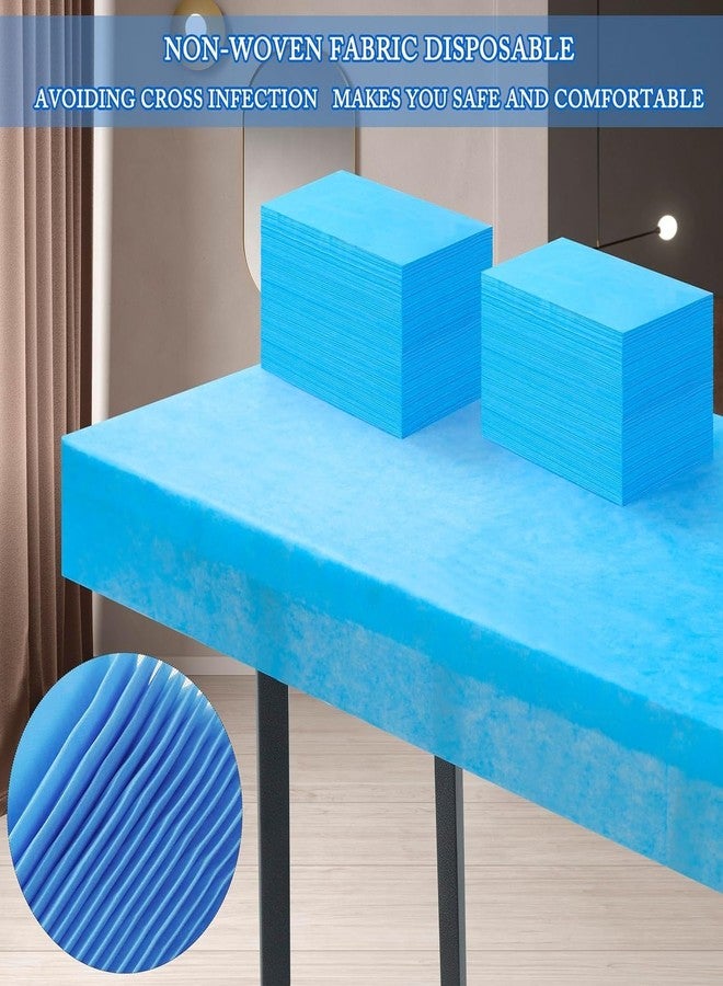 KUDIZE Disposable Non-Woven Bed Sheet for Hospital, Hotel, Spa and Beauty Parlor (Blue, 31 x 80 Inch) - Pack of 100 - Image 4