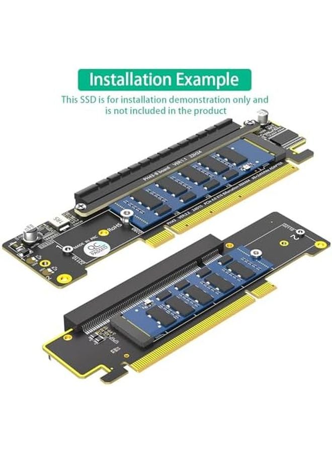PCIe 4.0 X16 to 3 NVMe SSD Adapter Card for Server Storage Expansion and Data Science - Image 5