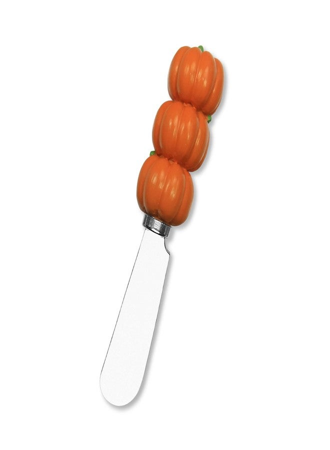 UP UPware Pumpkin Cheese Spreaders, Hand-Painted Resin Handles with Stainless Steel Blades for Spreading Cream Cheese, Butter, Jam, or Sandwich, Set of 4 - Image 4