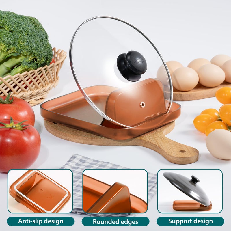Li & Zhao Li&Zhao Spoon Rest for Stove Top - Kitchen Counter Utensil Rest, Pot Lid Holder, Cooking Spoon Holder - Image 5