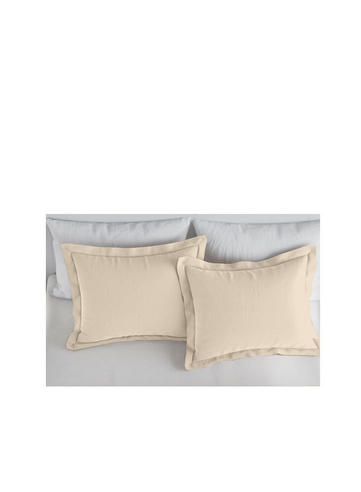 Context Queen Size Cream Soft Wrinkle Free Microfiber Bedding 1 Pcs Duvet Cover 228X228cm with 2 Pcs Pillow Covers 50X66cm - Image 3