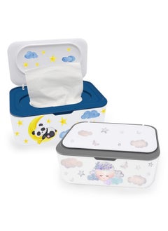 2Pcs Baby Wipes Dispenser, Diaper Wipe Holder With Lid, Refillable Wipes Case Container With Sealing Design, Flushable Wipes Pouch Case Storage Box For Bathroom, Keeps Wipes Fresh Easy Open & Close - pzsku/ZDB0F30C155F773311976Z/45/_/1721560478/dbaa4128-dbc6-42d0-8db7-e7d7c0e8fbdf