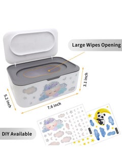 2Pcs Baby Wipes Dispenser, Diaper Wipe Holder With Lid, Refillable Wipes Case Container With Sealing Design, Flushable Wipes Pouch Case Storage Box For Bathroom, Keeps Wipes Fresh Easy Open & Close - pzsku/ZDB0F30C155F773311976Z/45/_/1721560479/71ac7761-3e5b-4b41-93f9-00baddc60be6