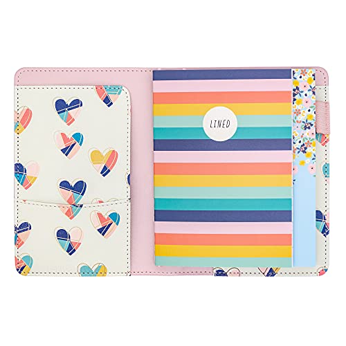 Pukka Pad, Carpe Diem A6 Notebook Cover and Passport Holder - 5.2 x 4.3 in - Features 4 Elastic Note Pad Holders, 2 Inside Pockets, Business Card Slot, and Pen Holder - Ballerina Pink - Image 4