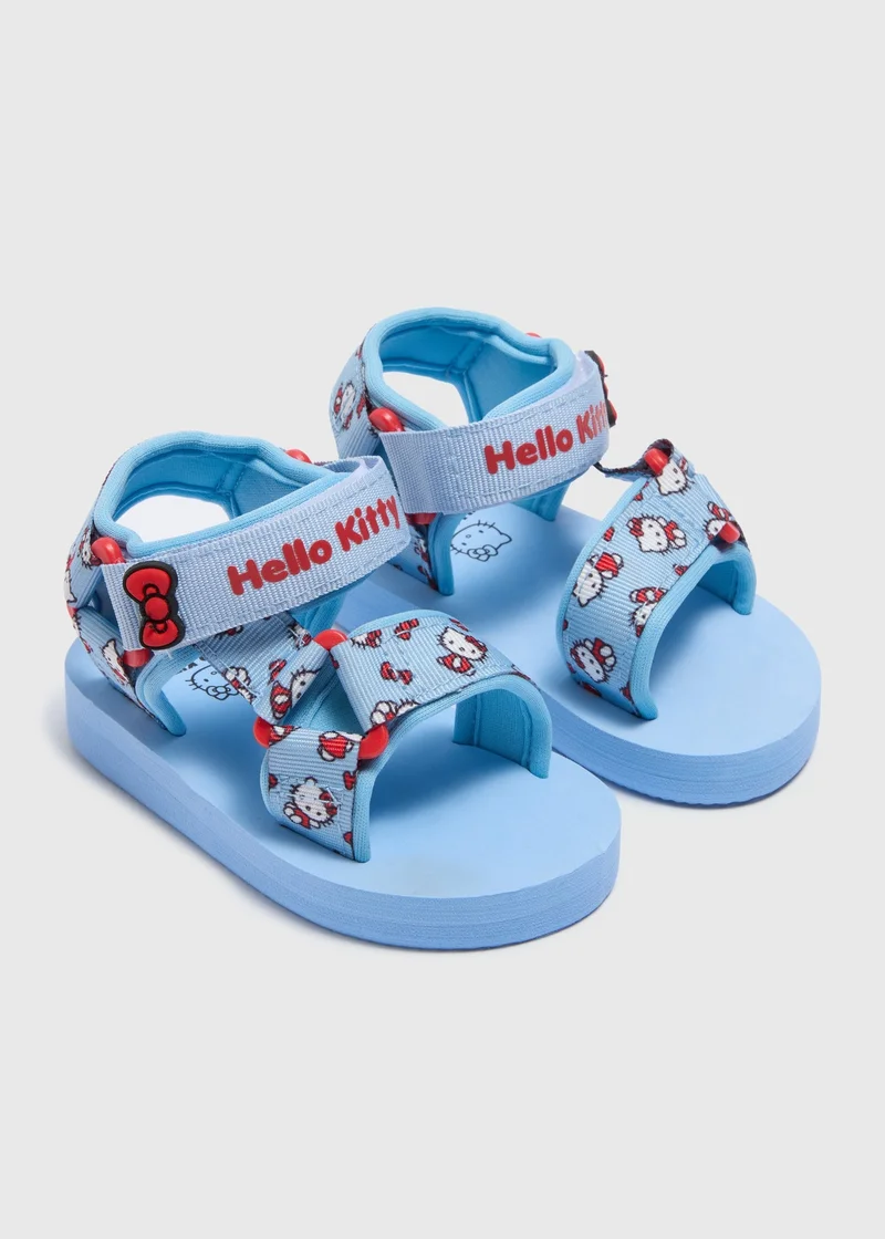 Matalan Hello Kitty Girls Blue Trekker Sandals