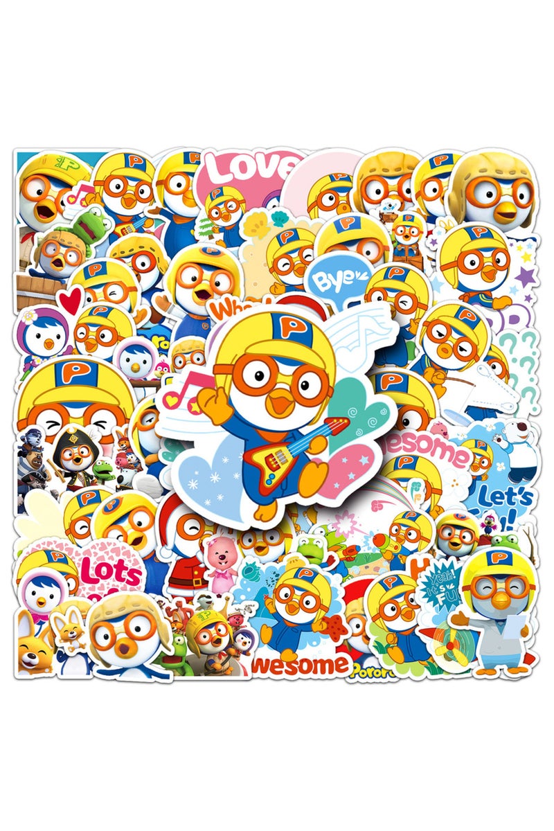 50Pcs 50Pcs Cartoon Pororo Stickers Penguin Stickers Decals For Phone Laptop Suitcase Notebook Skate