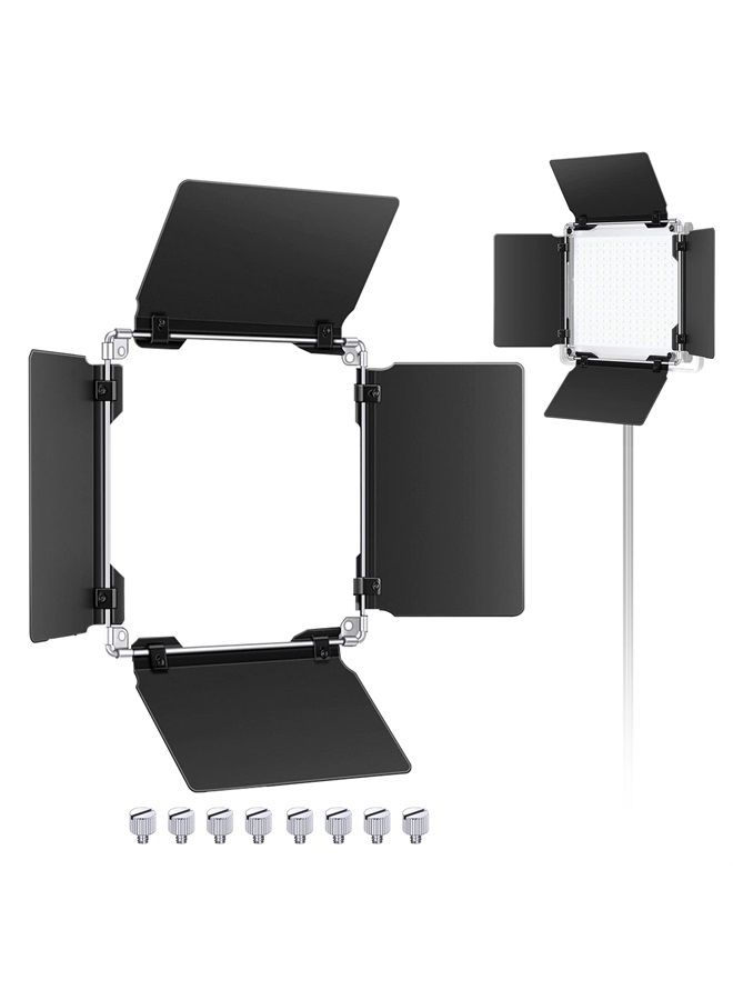 Neewer Professional LED Video Light Barn Door for Neewer 480 LED Light Panel 4.5x6.9 Inches/11.5x17.5 cm, Solid Metal Construction (Only Barndoor Included) - Image 1