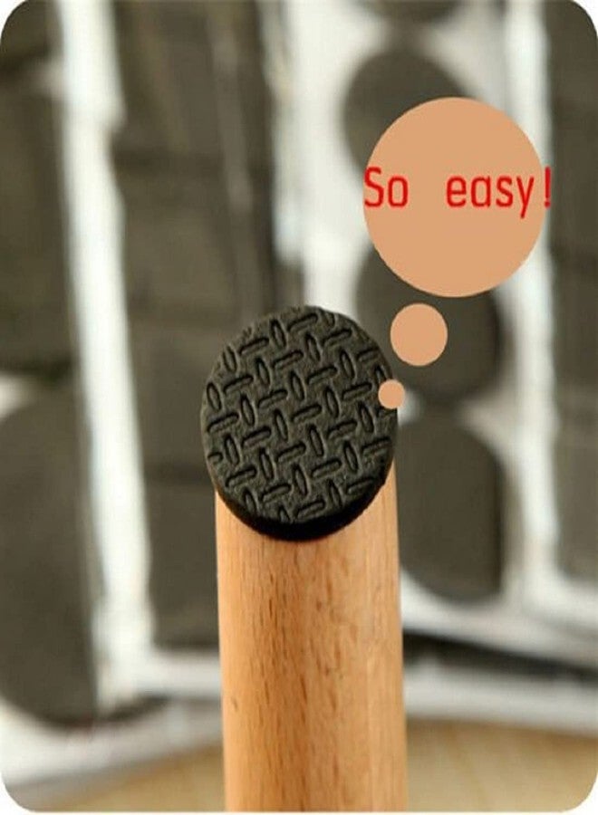Iktu Self Adhesive Round Felt Pads Non Skid Floor Protector Furniture Sofa Furniture Chair Balance Pad Noise Insulation Pad Floor Bumper - 1inch i.e 25mm Size (36 Pieces) - Image 2